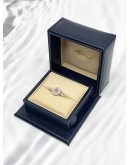 (LIKE NEW) 2022 CHOPARD HAPPY DIAMONDS RING IN 18K 750 WHITE GOLD SIZE 51 -FULL SET-