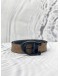 (LIKE NEW) COACH SIGNATURE BUCKLE CUT TO SIZE REVERSIBLE BELT SIZE 44