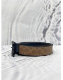 (LIKE NEW) COACH SIGNATURE BUCKLE CUT TO SIZE REVERSIBLE BELT SIZE 44