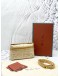 (UNUSED)LORO PIANA EXTRA POCKET L19 POUCH IN SILK JACQUARD WITH STRAP -FULL SET-