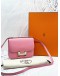 (LIKE NEW) 2020 HERMES CONSTANCE 18 CROSSBODY BAG IN CHERRY BLOSSOM PINK EPSOM LEATHER -FULL SET-