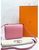 (LIKE NEW) 2020 HERMES CONSTANCE 18 CROSSBODY BAG IN CHERRY BLOSSOM PINK EPSOM LEATHER -FULL SET-