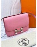 (LIKE NEW) 2020 HERMES CONSTANCE 18 CROSSBODY BAG IN CHERRY BLOSSOM PINK EPSOM LEATHER -FULL SET-
