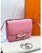 (LIKE NEW) 2020 HERMES CONSTANCE 18 CROSSBODY BAG IN CHERRY BLOSSOM PINK EPSOM LEATHER -FULL SET-