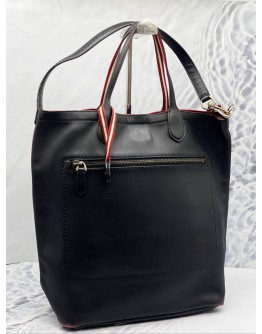 BALLY TOTE BAG IN BLACK LEATHER
