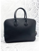 (LIKE NEW) BALLY SOMET SHOULDER HANDBAG GENUINE LEATHER BLACK 2WAY SLIM 
