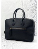 (LIKE NEW) BALLY SOMET SHOULDER HANDBAG GENUINE LEATHER BLACK 2WAY SLIM 
