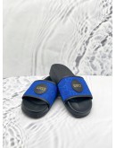 (LIKE NEW) GUCCI OFF THE GRID SLIDE GG BLUE BLACK MEN'S SANDAL 