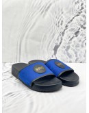 (LIKE NEW) GUCCI OFF THE GRID SLIDE GG BLUE BLACK MEN'S SANDAL 