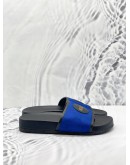 (LIKE NEW) GUCCI OFF THE GRID SLIDE GG BLUE BLACK MEN'S SANDAL 
