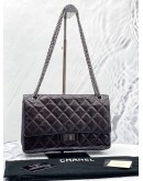 2011 CHANEL REISSUE 227 PATENT LEATHER DOUBLE FLAP BAG
