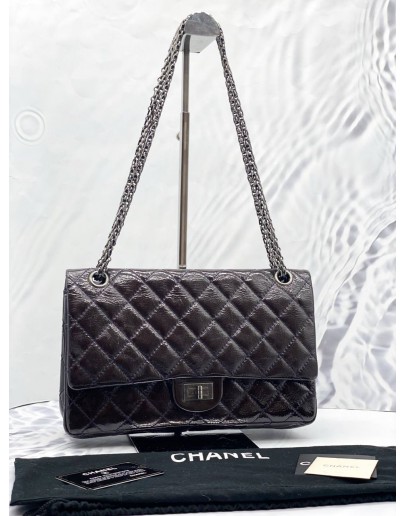 2011 CHANEL REISSUE 227 PATENT LEATHER DOUBLE FLAP BAG