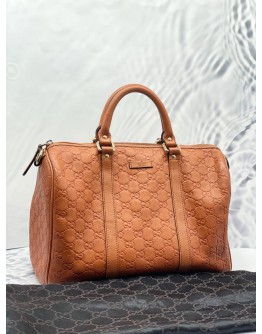 GUCCI MICROGUCCISSIMA MEDIUM JOY BOSTON IN ORANGE