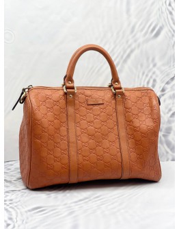 GUCCI MICROGUCCISSIMA MEDIUM JOY BOSTON IN ORANGE