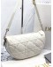 (LIKE NEW)CHRISTIAN DIOR CANNAGE MEDIUM VIBE HOBO BAG IN WHITE