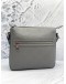 (UNUSED) GUCCI GREY EMBOSSED LEATHER MESSENGER SMALL BAG
