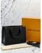 (LIKE NEW) LOUIS VUITTON ON THE GO PM IN BLACK MONOGRAM EMPREINTE LEATHER -FULL SET- 