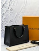 (LIKE NEW) LOUIS VUITTON ON THE GO PM IN BLACK MONOGRAM EMPREINTE LEATHER -FULL SET- 