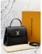 (LIKE NEW) MICROCHIP LOUIS VUITTON LOCKME EVER BLACK LEATHER BAG -FULL SET- 