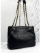 CHANEL BLACK VINTAGE QUILTED LAMBSKIN SHOULDER BAG 