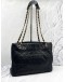 CHANEL BLACK VINTAGE QUILTED LAMBSKIN SHOULDER BAG 