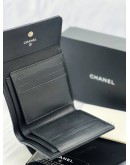 (LIKE NEW)CHANEL CAVIAR BOY COMPACT WALLET -FULL SET- 