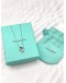 (LIKE NEW) TIFFANY & CO PALOMA PICASSO RUBBING HEART NECKLACE SILVER -FULL SET-
