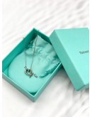 (LIKE NEW) TIFFANY & CO PALOMA PICASSO RUBBING HEART NECKLACE SILVER -FULL SET-