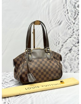 (LIKE NEW) LOUIS VUITTON VERONA PM IN BROWN DAMIER EBENE CANVAS