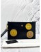 (UNUSED) VERSACE LA MEDUSA LUNAR NEW YEAR PATCHES POUCH BLACK 