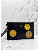 (UNUSED) VERSACE LA MEDUSA LUNAR NEW YEAR PATCHES POUCH BLACK 