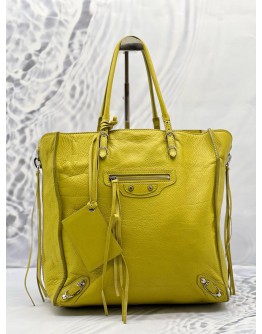 BALENCIAGA PAPIER LEATHER HANDBAG 