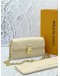(LIKE NEW) 2024 LOUIS VUITTON METIS WALLET ON CHAIN WHITE MONOGRAM EMPREINTE LEATHER -FULL SET-