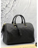 LOUIS VUITTON SPEEDY BANDOULIERE 30 IN BLACK MONOGRAM EMPREINTE LEATHER
