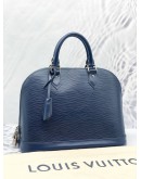 LOUIS VUITTON ALMA MM EPI LEATHER IN BLUE