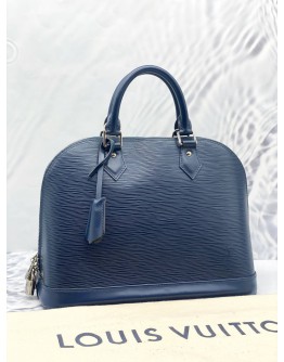 LOUIS VUITTON ALMA MM EPI LEATHER IN BLUE