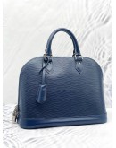 LOUIS VUITTON ALMA MM EPI LEATHER IN BLUE