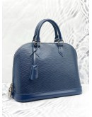 LOUIS VUITTON ALMA MM EPI LEATHER IN BLUE