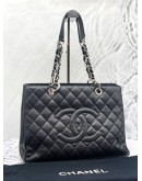 (LIKE NEW) 2011 CHANEL GST GRAND SHOPPING TOTE BAG IN BLACK CAVIAR LEATHER SHW