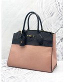 LOUIS VUITTON CITY STEAMER PM LEATHER HANDLE BAG WITH STRAP IN BLACK PINK 