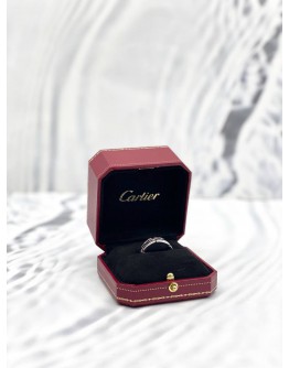 (LIKE NEW)CARTIER MAILLON PANTHÈRE RING IN 18K 750 WHITE GOLD SIZE 62