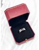 (LIKE NEW)CARTIER MAILLON PANTHÈRE RING IN 18K 750 WHITE GOLD SIZE 62