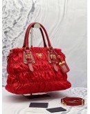 (LIKE NEW) PRADA TESSUTO NYLON GAUFFRE TOTE BAG WITH STRAP 