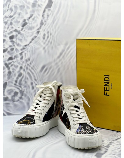 FENDI HIGH TOP STYLISH SNEAKER 