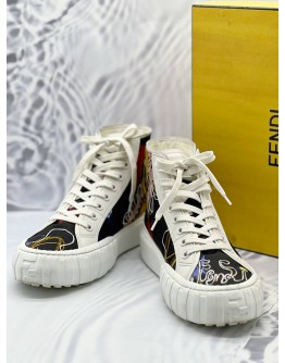 FENDI HIGH TOP STYLISH SNEAKER 
