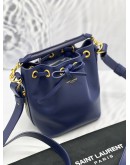 (LIKE NEW) YSL SAINT LAURENT Y BUCKET CROSSBODY BAG IN BLUE