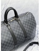 (LIKE NEW) LOUIS VUITTON KEEPALL BANDOULIERE 45 DAMIER GRAPHITE CANVAS 
