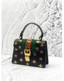 (LIKE NEW) GUCCI SYLVIE SMALL BEE AND STAR SHOULDER BAG WITH STRAP