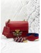 (LIKE NEW) GUCCI RED LEATHER QUEEN MARGARET SHOULDER BAG 