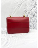 (LIKE NEW) GUCCI RED LEATHER QUEEN MARGARET SHOULDER BAG 